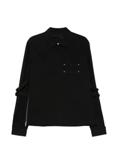 Rick Owens buckle-strap shirt - Black