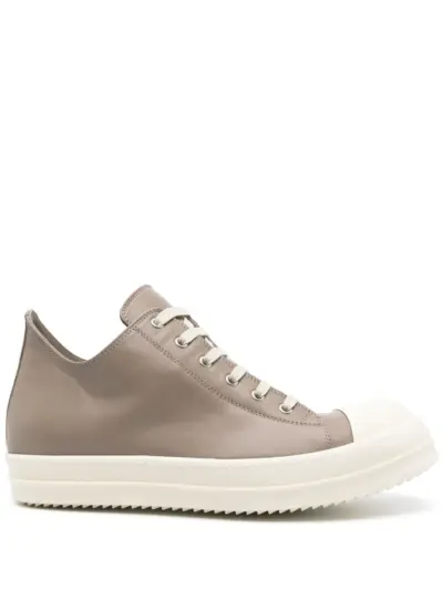 Rick Owens leather sneakers - Neutrals