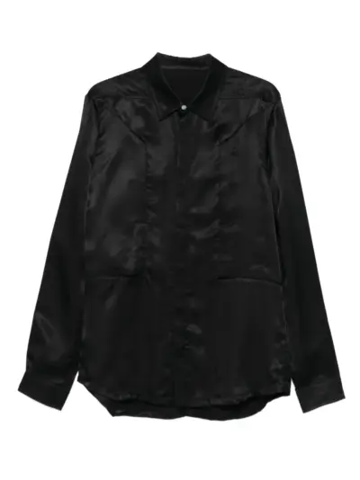 Rick Owens long-sleeve shirt - Black