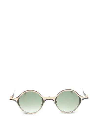 Rigards x TVA round-frame clip-on glasses - Brown