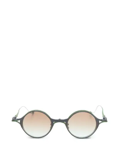 Rigards x TVA round-frame clip-on glasses - Green