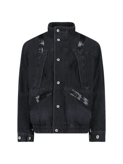 Sacai Jackets Black Cotton - Men