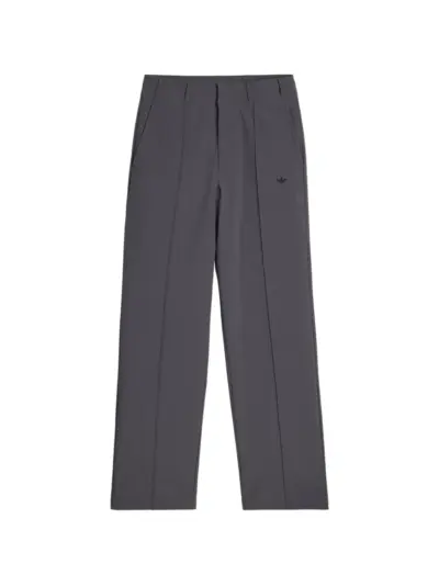 Song For The Mute x Adidas 007 logo-embroidered pintuck trousers - Grey