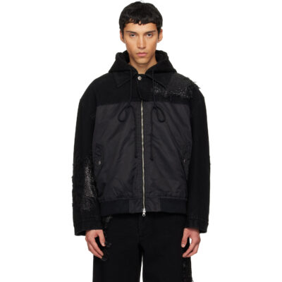 Song for the Mute Black TKL Edition Faded Denim Jacket