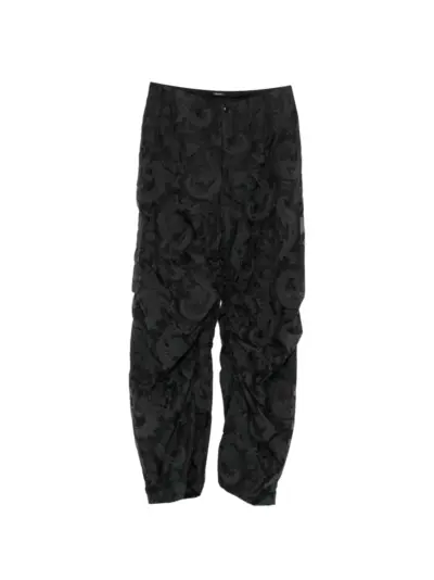 Taakk paisley-jacquard trousers - Black