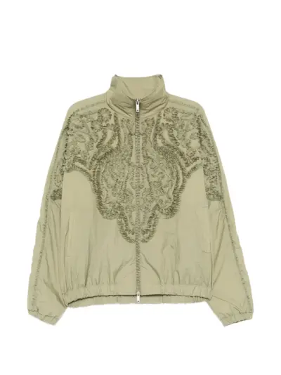 Taakk ruffled-appliqué jacket - Green