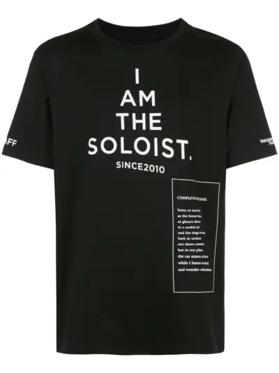 Takahiromiyashita The Soloist logo print T-shirt - Black