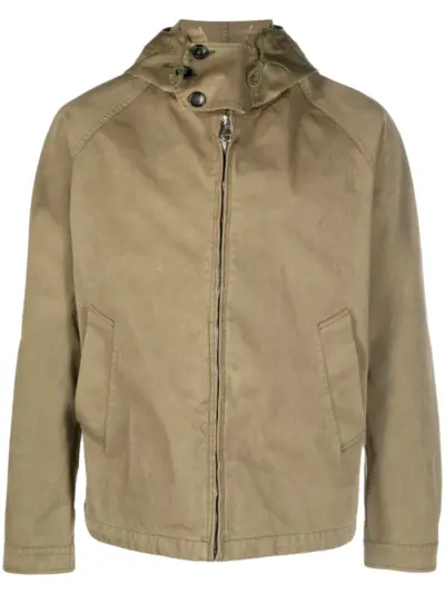 Ten C lightweight hooded jacket - Green
