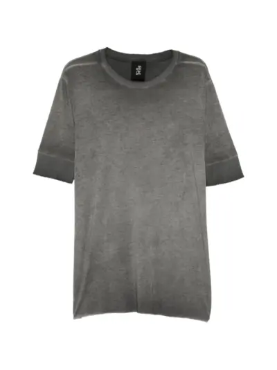 Thom Krom cold-dye ribbed-trim T-shirt - Grey