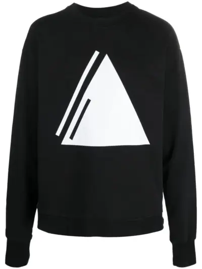 Thom Krom graphic print crew-neck sweatshirt - Black