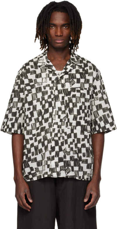 Toogood Beige & Black 'The Landscaper' Shirt