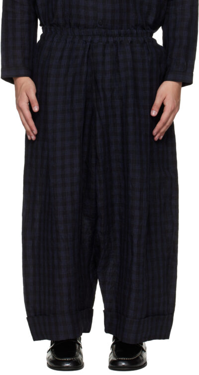 Toogood Black & Blue 'The Baker' Trousers