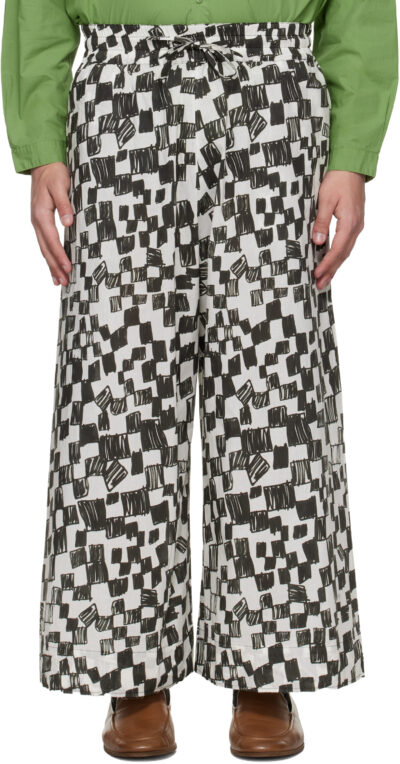Toogood Black & White 'The Boxer' Trousers