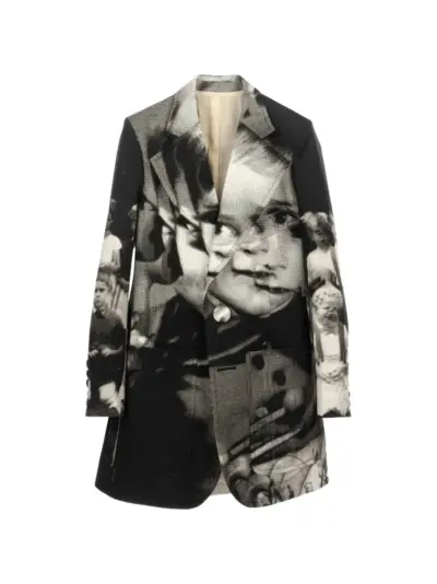 Walter Van Beirendonck Tarot Glitch blazer - Black
