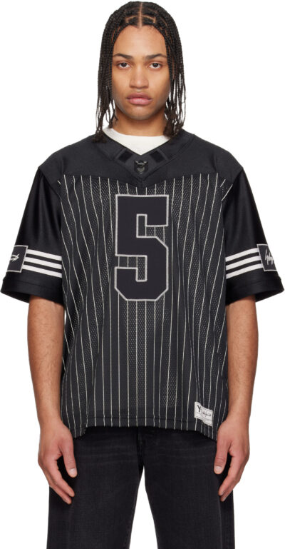 Y-3 Black Garret Wilson Football Short Sleeve Jersey