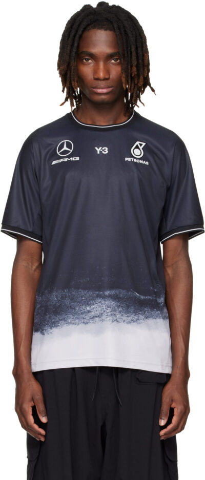 Y-3 Black Mercedes-AMG F1 Edition Mechanics Jersey T-shirt