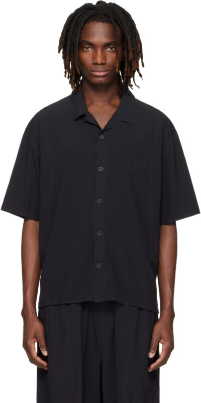Y-3 Black Ultralight Woven Shirt