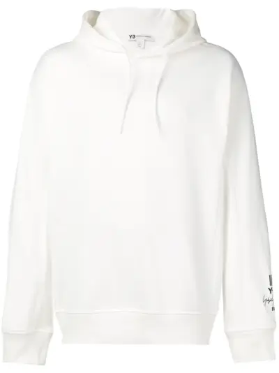 Y-3 branded hoodie - White