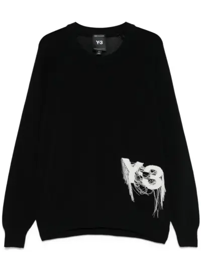Y-3 crew-neck sweater - Black