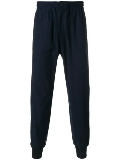 Y-3 high waisted track pants - Blue
