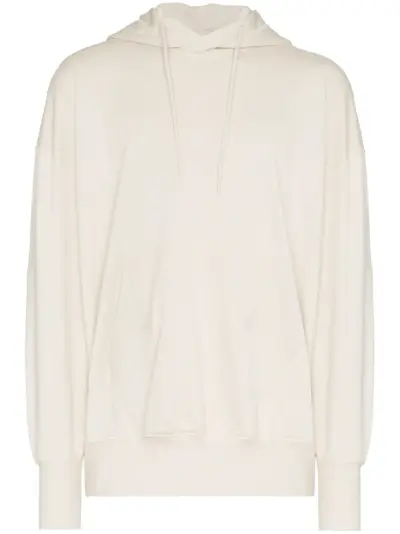Y-3 logo printed cotton hoodie - CHAMPA