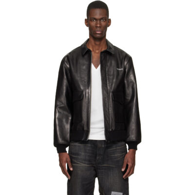YOHJI YAMAMOTO Black Neighborhood Edition Leather Jacket