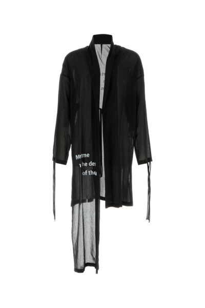 Yohji Yamamoto Black Cotton Cardigan Exterior: Giacche E Gilet - Men