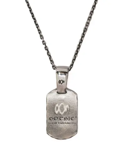 Yohji Yamamoto Gothic pendant necklace - Silver