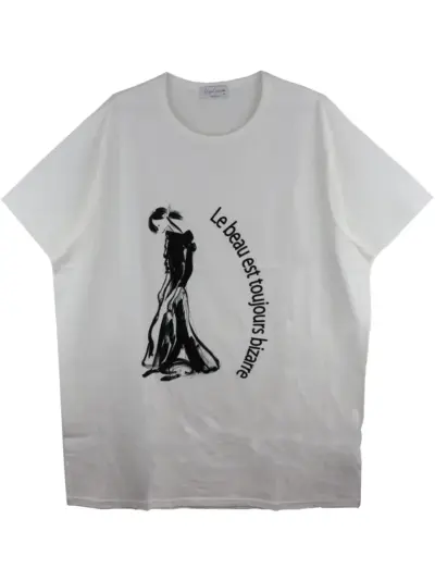 Yohji Yamamoto logo-print t-shirt - White