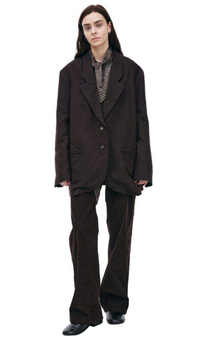 Ziggy Chen Brown button-down jacket