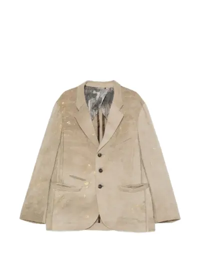Ziggy Chen notched-lapels blazer - Green