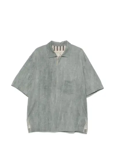Ziggy Chen patch-pocket polo shirt - Green