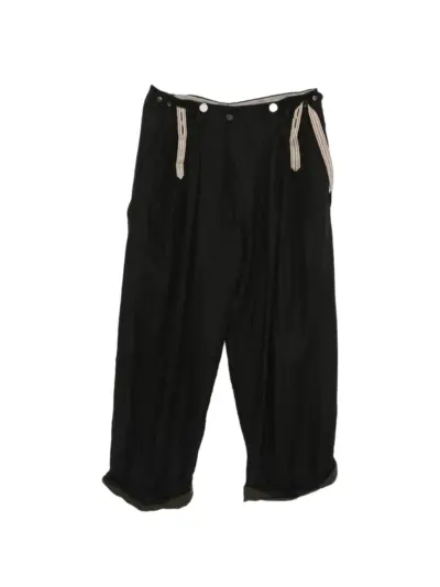 Ziggy Chen pleated-detailing trousers - Black