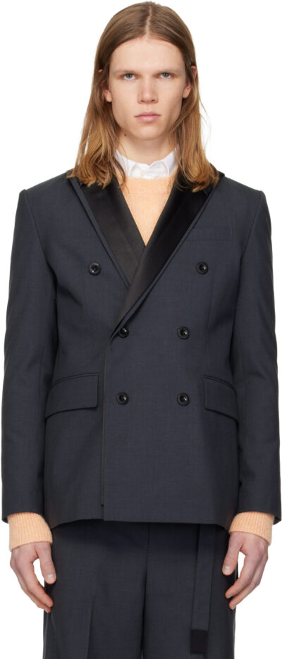 sacai Gray Suiting Blazer