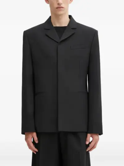 032c flap-pocket blazer - Black