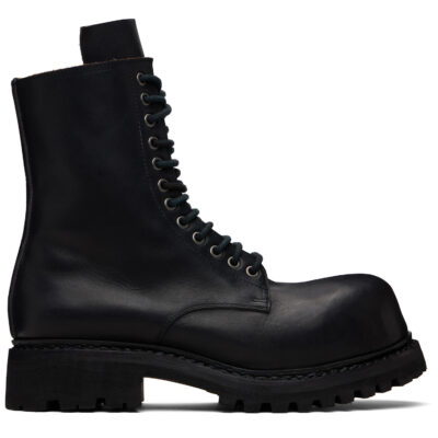 A DICIANNOVEVENTITRE Black Prisma Combat Boots