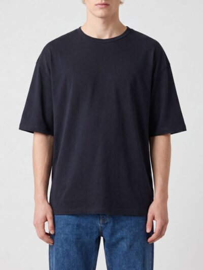 ANN DEMEULEMEESTER Relaxed Fit Dropped Shoulder Cotton T-Shirt