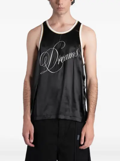 Ann Demeulemeester Endor wrinkled tank top - Black