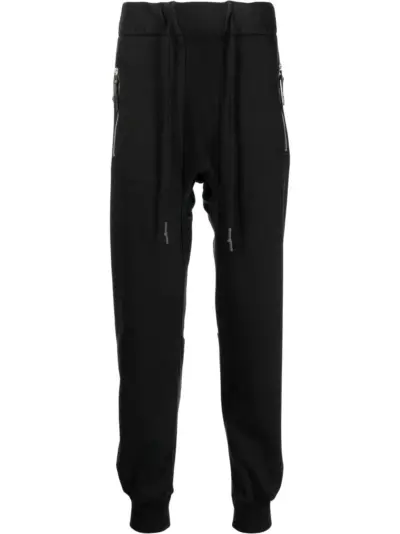 Boris Bidjan Saberi straight-leg tracksuit bottoms - Black