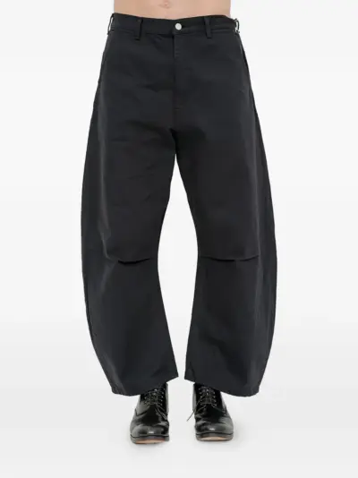 Comme des Garçons Homme patch-pocket curved jeans - Black