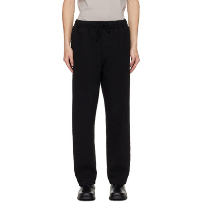 Craig Green Black Embroidered Linestitch Trousers