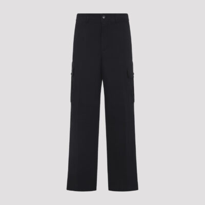 Dries Van Noten Paxer Bis Cargo Pants Black Cotton Elastane - Men