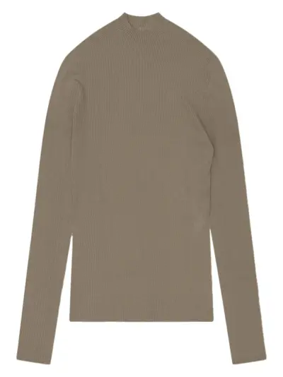 HELIOT EMIL ribbed high-neck sweater - Brown