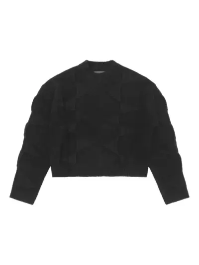 HELIOT EMIL spiral-knit sweater - Black