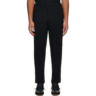 HOMME PLISSÉ ISSEY MIYAKE Black Basics Trousers
