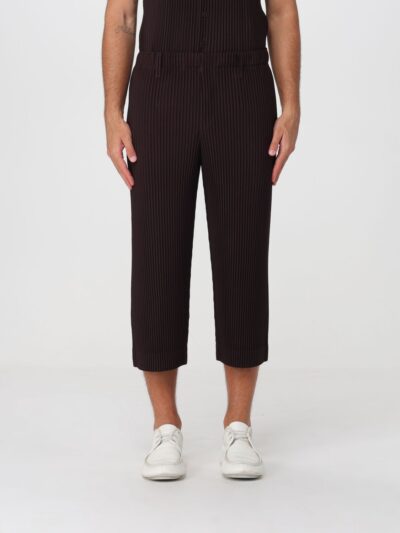 HOMME PLISSE' ISSEY MIYAKE Cropped Pleated Trousers Homme Plissé Issey Miyake in Technical Crêpe