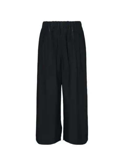 Issey Miyake Men elasticated pleated trousers - Black