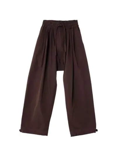Jan Jan Van Essche drawstring wide-leg trousers - Brown