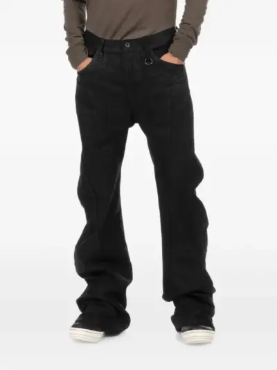 Julius Bending woven flared trousers - Black
