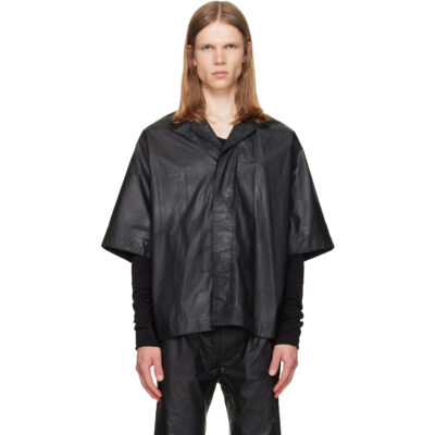 Julius Black Coated Kite Shirt